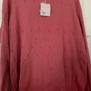 LC Lauren Conrad Rose Knit Top